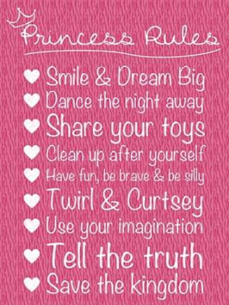 Princess Rules Poster Print by Lauren Gibbons - Item # VARPDXGLRC048C